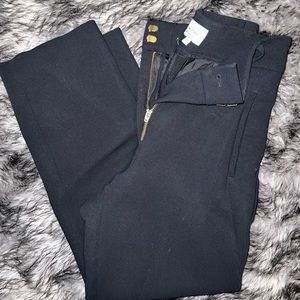 ARITZIA WILFRED TIE FRONT TROUSER BLACK 00